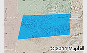 Political Map of Poptun, lighten, semi-desaturated
