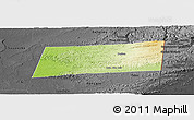 Physical Panoramic Map of Poptun, darken, desaturated