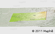 Physical Panoramic Map of Poptun, lighten, semi-desaturated