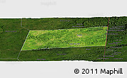 Satellite Panoramic Map of Poptun, darken