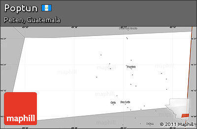 Gray Simple Map of Poptun