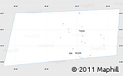 Silver Style Simple Map of Poptun, single color outside