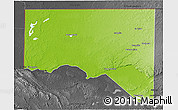 Physical 3D Map of San Andres, darken, desaturated