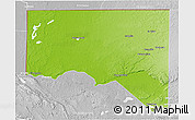Physical 3D Map of San Andres, lighten, desaturated
