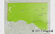 Physical 3D Map of San Andres, lighten, semi-desaturated