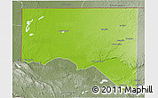 Physical 3D Map of San Andres, semi-desaturated