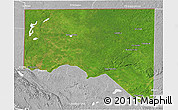 Satellite 3D Map of San Andres, lighten, desaturated