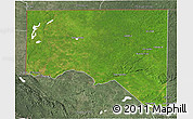 Satellite 3D Map of San Andres, semi-desaturated