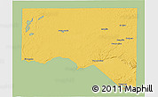 Savanna Style 3D Map of San Andres, single color outside