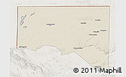 Shaded Relief 3D Map of San Andres, lighten