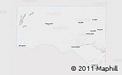 Silver Style 3D Map of San Andres, single color outside