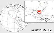 Blank Location Map of San Andres, highlighted parent region