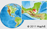 Physical Location Map of San Andres, highlighted parent region