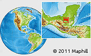 Physical Location Map of San Andres