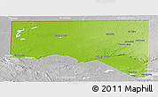 Physical Panoramic Map of San Andres, lighten, desaturated