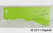 Physical Panoramic Map of San Andres, lighten, semi-desaturated