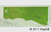 Satellite Panoramic Map of San Andres, lighten