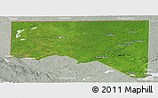Satellite Panoramic Map of San Andres, lighten, semi-desaturated