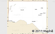 Classic Style Simple Map of San Andres