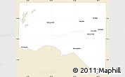 Classic Style Simple Map of San Andres, single color outside