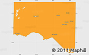 Political Simple Map of San Andres, single color outside