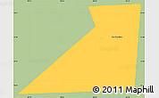 Savanna Style Simple Map of San Francisco, single color outside