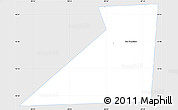 Silver Style Simple Map of San Francisco, single color outside