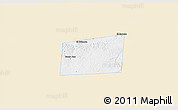 Classic Style 3D Map of Santa Ana, single color outside