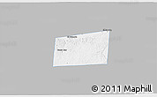 Gray 3D Map of Santa Ana, single color outside
