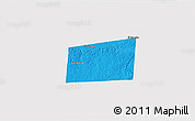 Political 3D Map of Santa Ana, cropped outside