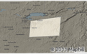 Shaded Relief 3D Map of Santa Ana, darken