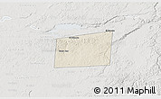 Shaded Relief 3D Map of Santa Ana, lighten, semi-desaturated
