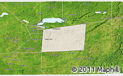 Shaded Relief 3D Map of Santa Ana, satellite outside