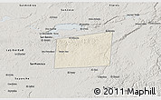Shaded Relief 3D Map of Santa Ana, semi-desaturated