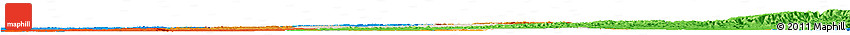 Shaded Relief Horizon Map of Santa Ana, political outside