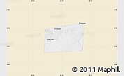 Classic Style Map of Santa Ana, single color outside