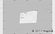 Gray Map of Santa Ana, single color outside