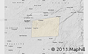 Shaded Relief Map of Santa Ana, desaturated