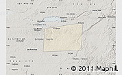 Shaded Relief Map of Santa Ana, semi-desaturated
