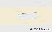 Classic Style Panoramic Map of Santa Ana, single color outside