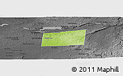 Physical Panoramic Map of Santa Ana, darken, desaturated