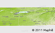 Physical Panoramic Map of Santa Ana