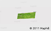 Satellite Panoramic Map of Santa Ana, cropped outside