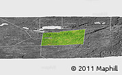 Satellite Panoramic Map of Santa Ana, desaturated
