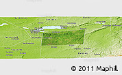 Satellite Panoramic Map of Santa Ana, physical outside