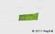 Satellite Panoramic Map of Santa Ana, single color outside