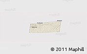 Shaded Relief Panoramic Map of Santa Ana, cropped outside