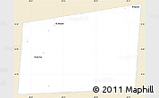Classic Style Simple Map of Santa Ana, single color outside