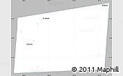 Gray Simple Map of Santa Ana, single color outside