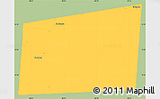 Savanna Style Simple Map of Santa Ana, single color outside